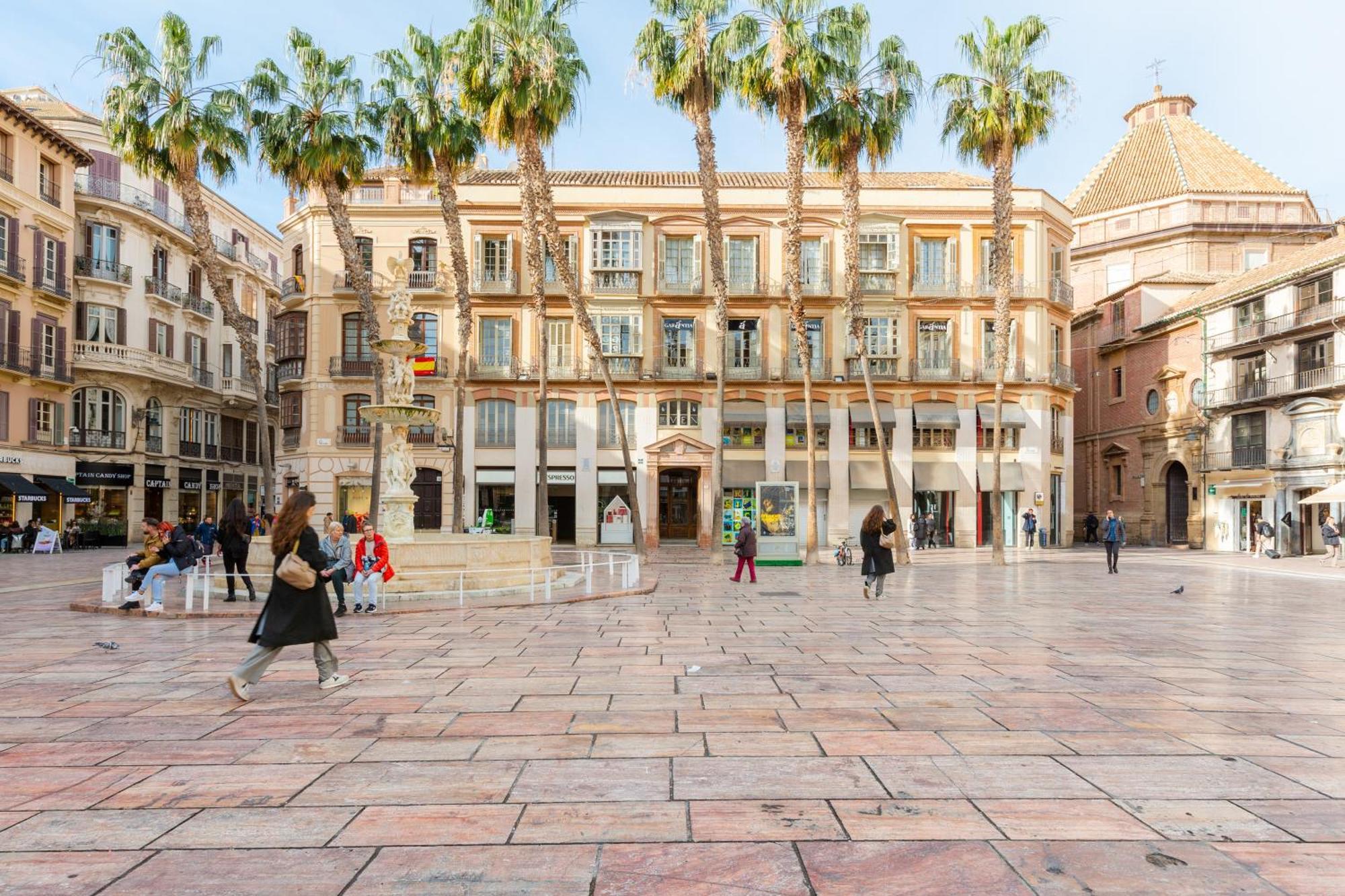 Plaza De La Constitucion Lägenhet Málaga Exteriör bild